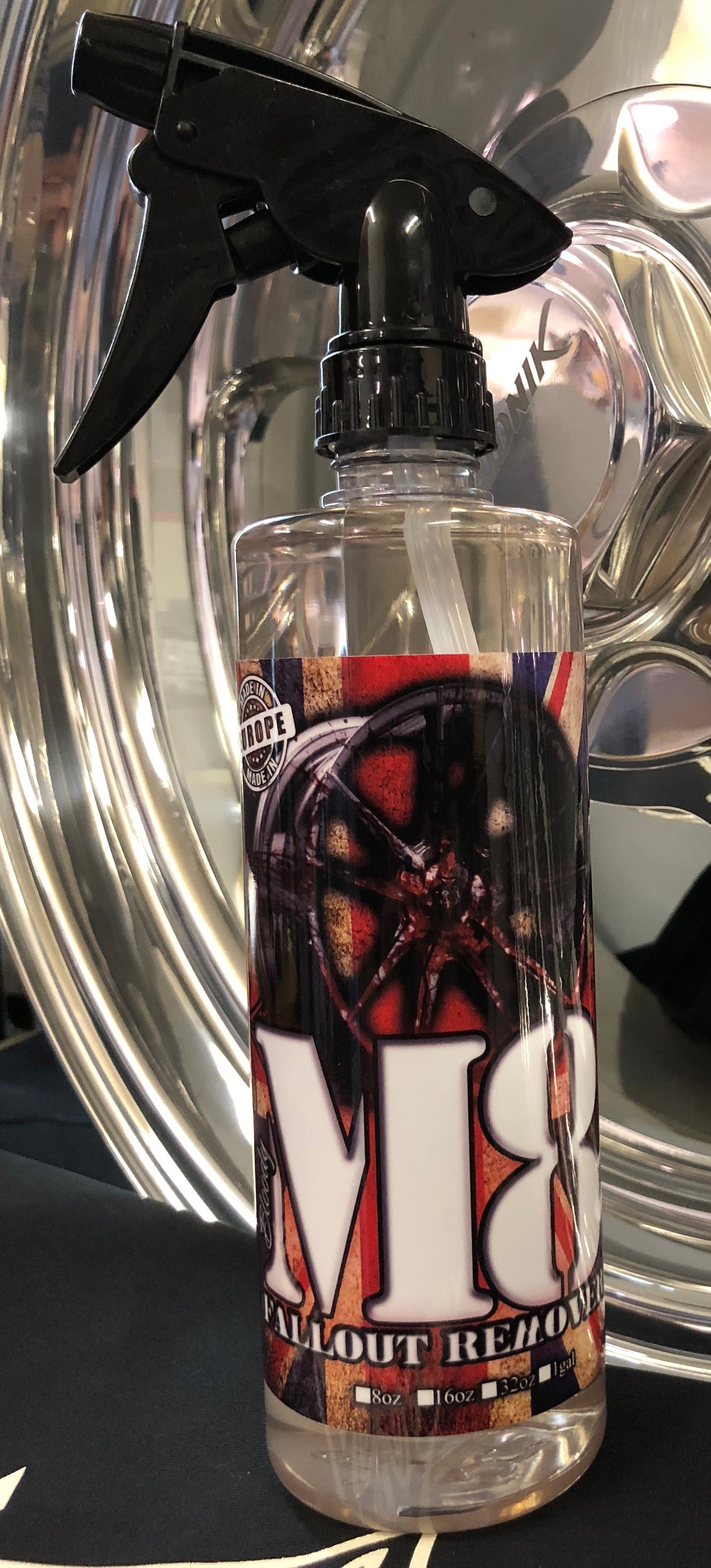 BLOODY M8 is an acid free pH balanced wheel cleaner & fallout remover.