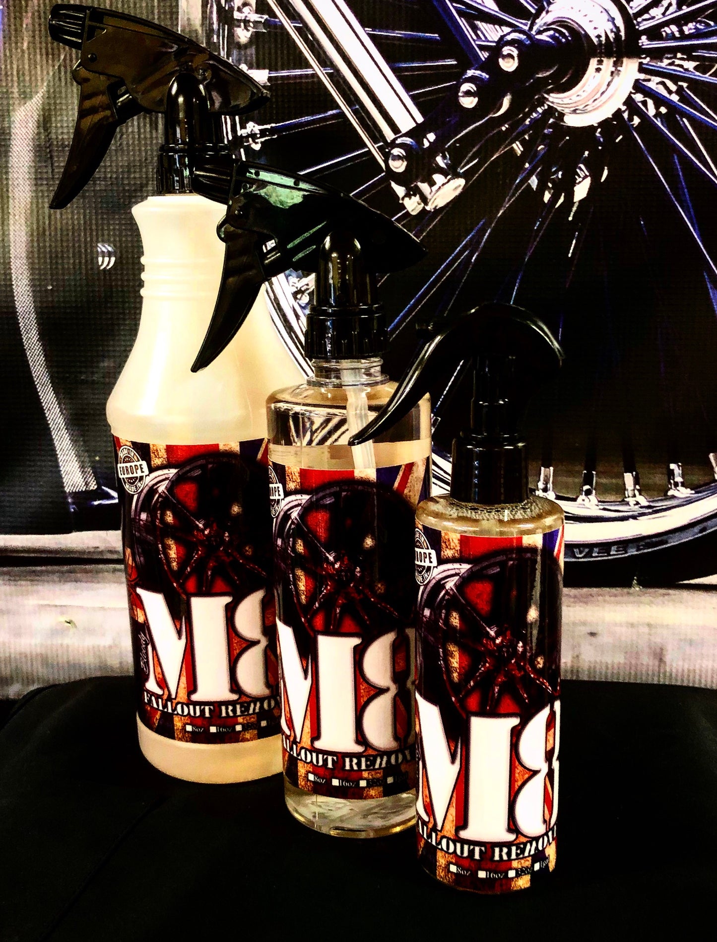 BLOODY M8 is an acid free pH balanced wheel cleaner & fallout remover.