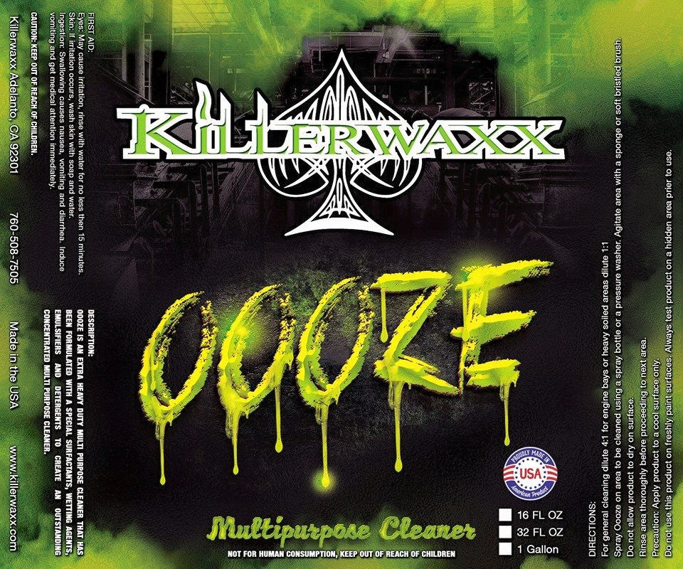 DEGREASER-OOOZE is an extra heavy duty multipurpose cleaner