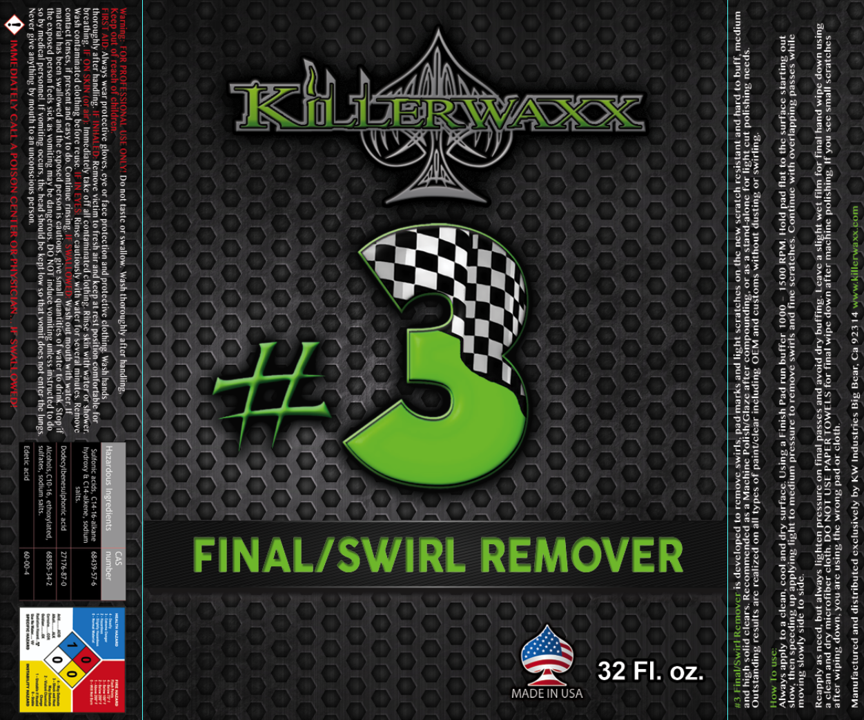 Paint Shop Safe-#3 FINAL/SWIRL REMOVER